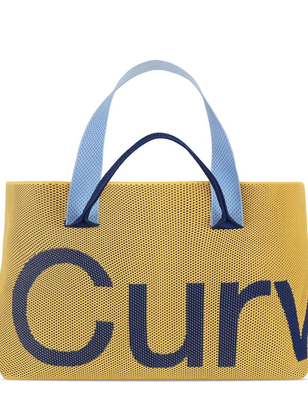 Curves by Sean Brown Curves Perforated Knit Tote- Maize
